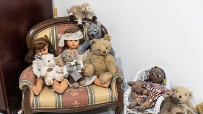 Ms Jeker has a large collection of dolls and teddy bears