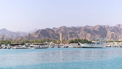 Dibba Fujairah Port pictured from just off shore