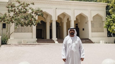 Ahmed Al Jafflah takes guests on a tour of the Al Fahidi Historical District, where you'll find Al Farooq Mosque. Anna Nielsen / The National