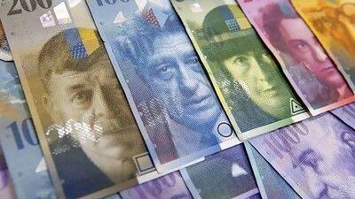 The Swiss franc is the best performing currency against nine developed market peers in the past year. Reuters