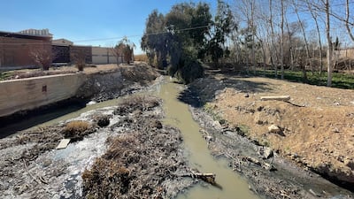 The Barada River, now a smelly stream, runs through eastern Ghouta