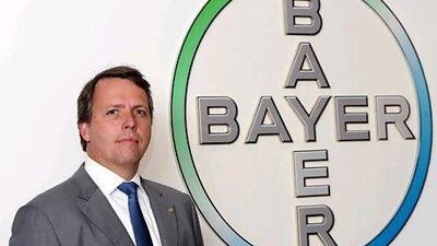 Harald Liedtke came to Dubai last month to take over as regional managing director for Bayer. Satish Kumar / The National