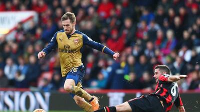 Aaron Ramsey of Arsenal. (Matthew Lewis/Getty Images)