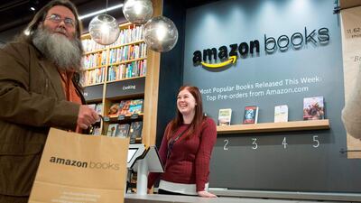 The Amazon Books store in Seattle, Washington, was the first physical shop the online giant opened. AFP