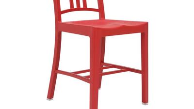 Chair: 111 Navy Chair made from recycled plastic bottles, Dh1,328, Emeco at Ikonhouse. Courtesy Ikonhouse