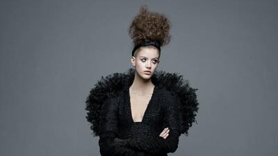 There were feathers protruding from shoulders and hems, and skirts that flared out dramatically over soft cages Karl Lagerfeld