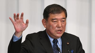 Japan's former defence minister Shigeru Ishiba is seen as seen as a strong orator with significant political experience. AFP
