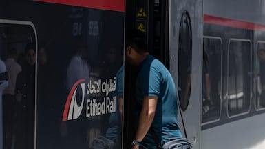 Tickets went on sale on Etihad Rail's website and app on Tuesday after the the long-awaited launch of passenger services was confirmed. Antonie Robertson/The National