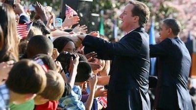 US President Barack Obama, right, and David Cameron, the British prime minister, discussed Afghanistan, Iran and Syria.