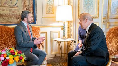 The two ministers met in France. WAM