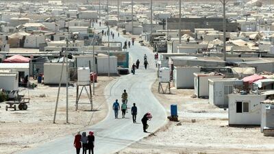The UN-run Zaatari camp for Syrian refugees, north east of the Jordanian capital Amman. (Khlalil Mazraawi / AFP)