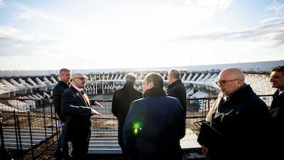 Organisers visit the Tor Vergeta district in Rome along with Italian officials to inspect the proposed site. Photo: Expo 2030 Roma