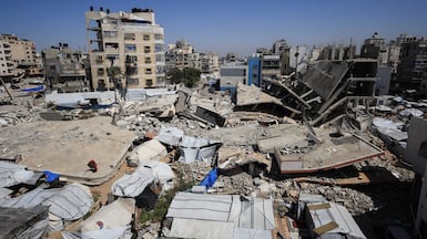 Gaza has been left in ruins by Israeli bombardment that has slowed but not stopped since a ceasefire in October. Reuters