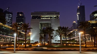 The Gate building at the Dubai International Financial Center in Dubai. AP Photo