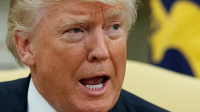 Donald Trump's approval ratings have fallen dramatically. AP