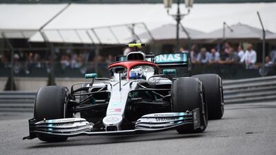 Valtteri Bottas had a frustrating afternoon in Monaco on Sunday as he finished third. AFP