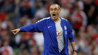 Maurizio Sarri can start life at Chelsea with a trophy in the Community Shield. Action Images via Reuters
