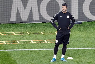 Uruguay's Luis Suarez faces Egypt on Friday. Roman Pilipey / EPA