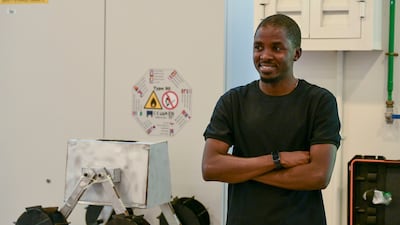Mubarak Yakubu, 30, is a Nigerian student pursuing a doctorate in robotics at Khalifa University.