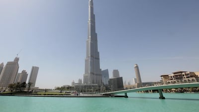 Apartment prices at the Burj Khalifa have risen again as the wider Dubai market strengthens. Jeffrey Biteng / The National