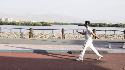 Pastimes as simple as strolling down the Corniche can bring both personal pleasure and the opportunity to share time with family and friends. Reem Mohammed / The National