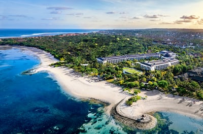 White sands and azure waters are a few steps away from Sofitel Bali Nusa Dua Beach Resort. Photo: Sofitel