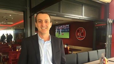 Andy Pilley, the 46-year-old businessman behind Fleetwood’s rise. Andy Mitten for The National