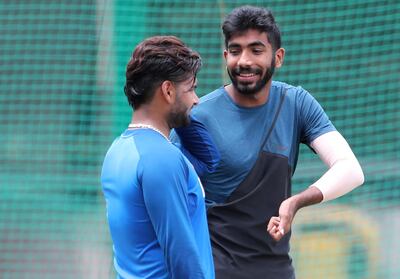 India pacer Jasprit Bumrah, right. AP