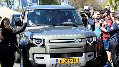 The couple obliged photographers and fans. Reuters