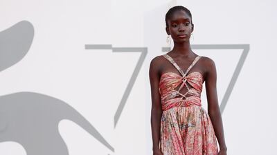 Maty Fall Diba in Etro at the 77th Venice Film Festival. Getty Images