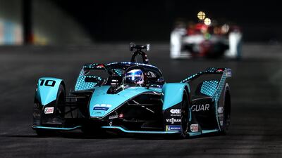 Sam Bird in action in his Jaguar Racing car. Getty