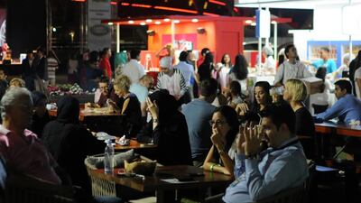 The first night of Taste of Abu Dhabi attracted large crowds to the Du Arena at Yas Island. Delores Johnson / The National