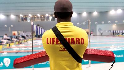 Swimming pools in residential communities, hotels and gyms can reopen in Dubai as long as operators follow strict municipality guidelines. Courtesy: Five HotelsReem Mohammed/ The National