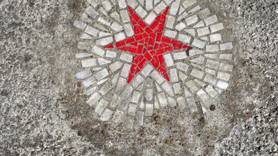 Bachor has made pothole art in 85 places in Chicago. Reuters