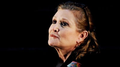 A file picture dated June 23, 2013 shows Carrie Fisher at the Supanova Pop Culture Expo at Homebush in Sydney, Australia. Tracey Nearmy / EPA