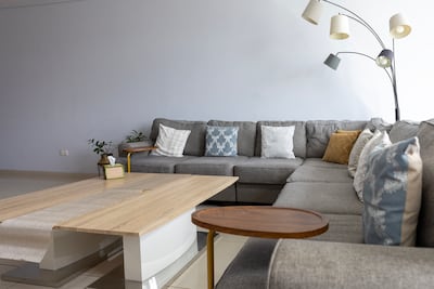 The lounge inside Saurabh Bhatia's home. Chris Whiteoak / The National