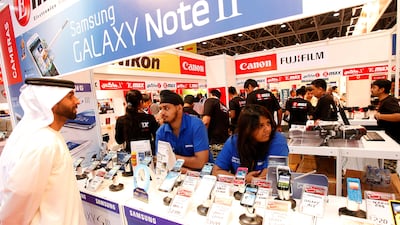 The event, which was opened by Sheikh Mohammed bin Rashid, Vice President and Ruler of Dubai, runs until Saturday and has been described by organisers as having the biggest launch yet at the Dubai World Trade Centre. Satish Kumar / The National