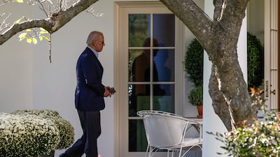 US President Joe Biden walks to the Oval Office on October 10, 2022. Reuters