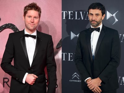 Christopher Bailey and Riccardo Tisci. Getty