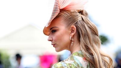 Natalie Dormer during ladies day. Getty