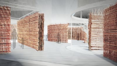 A rendering of this year’s Abwab pavilion, which will be created by Architecture + Other Things. Courtesy of Architecture + Other Things