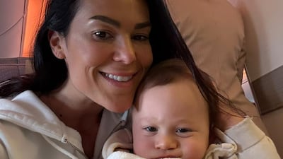 Sara Capriotti took her nine-month-old baby to Italy for a few weeks before returning to the UAE. Photo: Sara Capriotti