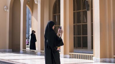 Al Emam Al Nawawi Mosque. An architectural walk on Saturday explored spaces of coexistence around Al Qasimiyah neighborhood in Sharjah. The journey followed the path of the recently launched publication 'In Search if Spaces of Coexistence: An Architect’s Journey'. Photo: Reem Mohammed/The National