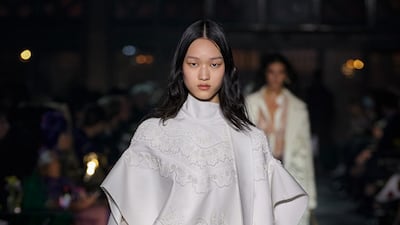 A look from the Paris Valentino spring/summer 2022 show. All Photos: Valentino