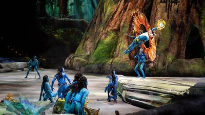James Cameron himself was a member of the original creative team behind the show. Photo: Youssef Shoufan Costumes: Kym Barrett © 2015 Cirque du Soleil