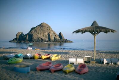 Fujairah's Snoopy Island will be hosting a beach festival this week. Jaime Puebla / The National