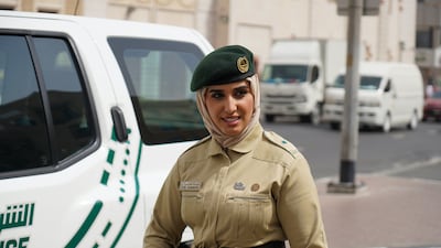 Lt Nouf Ahli will serve as a general duty officer at the Naif Police Station. All photos by Dubai Police
