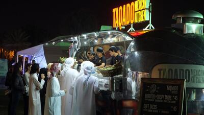 The Halloumi Fries food truck at the inaugural Love Food Festival that kicked off in Al Ain. Delores Johnson / The National