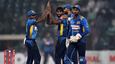 Sri Lanka defeated Pakistan by 35 runs in the second T20 to win the series. AFP