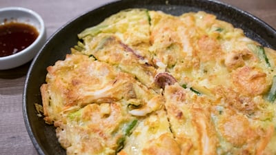 Korean pancakes (jeonbyeong). Getty Images